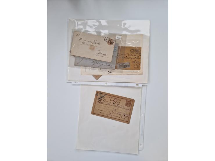 Berlin: 1817/1904,Stempel-Sammlung ab Vorphila mit ca. 280 Briefen, Karten und Ganzsachen mit vielen verschiedenen Stempeln i