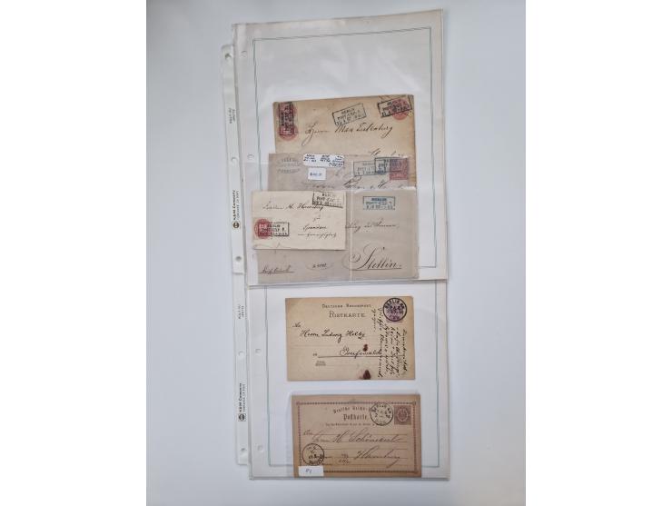 Berlin: 1817/1904,Stempel-Sammlung ab Vorphila mit ca. 280 Briefen, Karten und Ganzsachen mit vielen verschiedenen Stempeln i