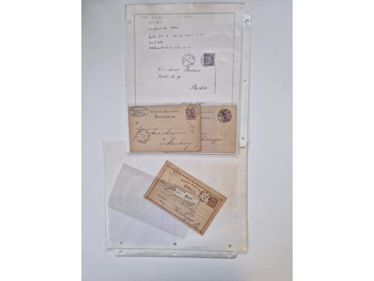 Berlin: 1817/1904,Stempel-Sammlung ab Vorphila mit ca. 280 Briefen, Karten und Ganzsachen mit vielen verschiedenen Stempeln i