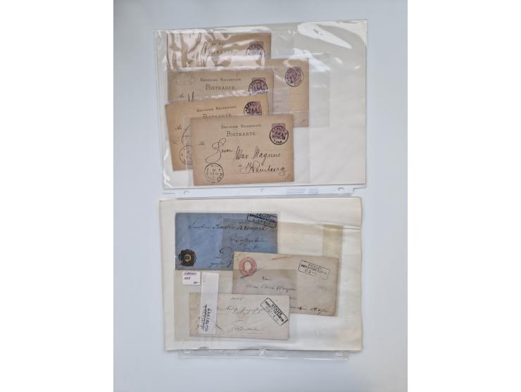 Berlin: 1817/1904,Stempel-Sammlung ab Vorphila mit ca. 280 Briefen, Karten und Ganzsachen mit vielen verschiedenen Stempeln i