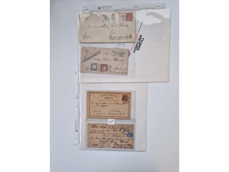 Berlin: 1817/1904,Stempel-Sammlung ab Vorphila mit ca. 280 Briefen, Karten und Ganzsachen mit vielen verschiedenen Stempeln i