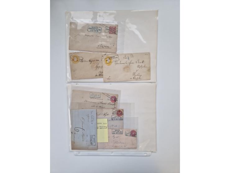 Berlin: 1817/1904,Stempel-Sammlung ab Vorphila mit ca. 280 Briefen, Karten und Ganzsachen mit vielen verschiedenen Stempeln i