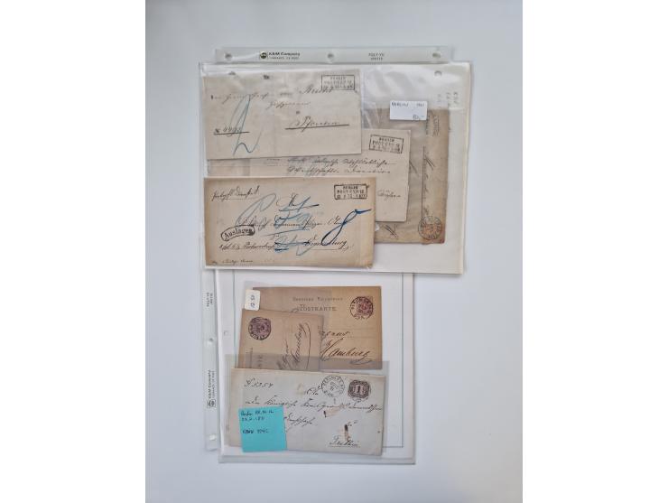 Berlin: 1817/1904,Stempel-Sammlung ab Vorphila mit ca. 280 Briefen, Karten und Ganzsachen mit vielen verschiedenen Stempeln i