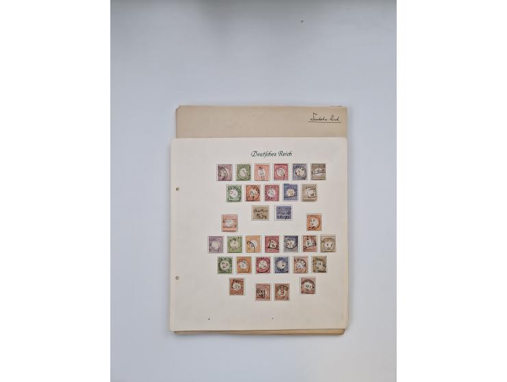 1849/1940 (ca.), meist ungebrauchte und gestempelte Sammlungspartie aus altem Bestand, dabei augenscheinlich kpl. ungebraucht