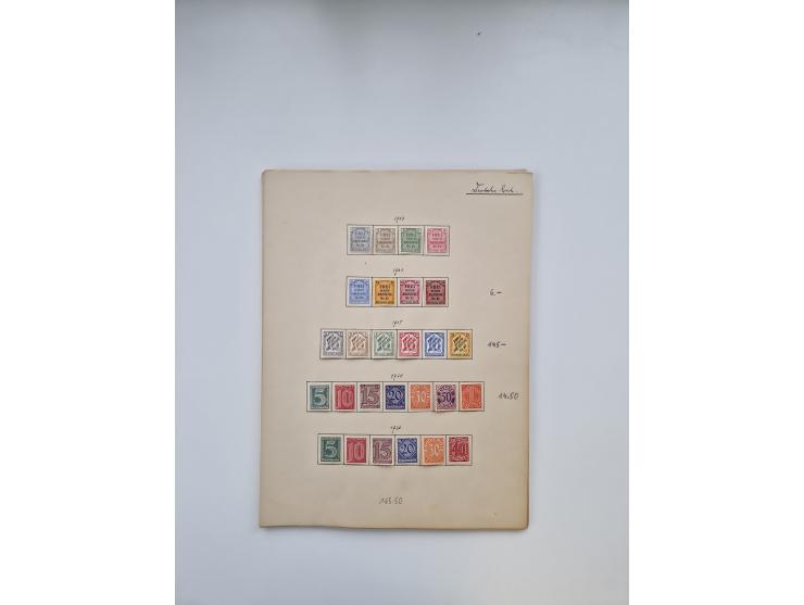 1849/1940 (ca.), meist ungebrauchte und gestempelte Sammlungspartie aus altem Bestand, dabei augenscheinlich kpl. ungebraucht