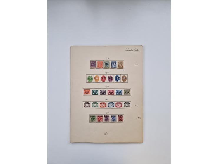 1849/1940 (ca.), meist ungebrauchte und gestempelte Sammlungspartie aus altem Bestand, dabei augenscheinlich kpl. ungebraucht