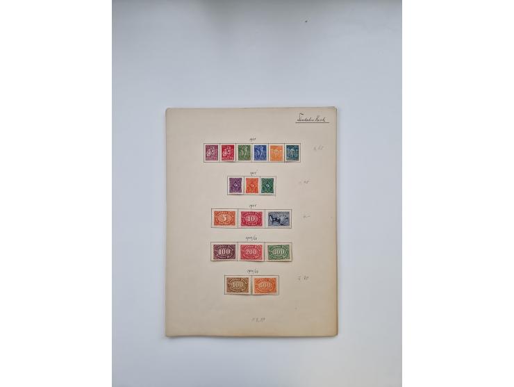 1849/1940 (ca.), meist ungebrauchte und gestempelte Sammlungspartie aus altem Bestand, dabei augenscheinlich kpl. ungebraucht