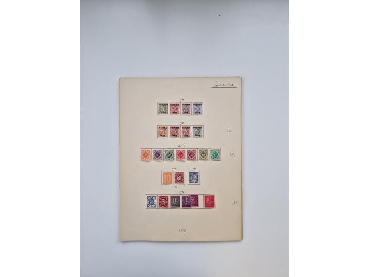 1849/1940 (ca.), meist ungebrauchte und gestempelte Sammlungspartie aus altem Bestand, dabei augenscheinlich kpl. ungebraucht