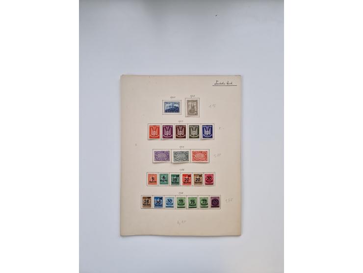1849/1940 (ca.), meist ungebrauchte und gestempelte Sammlungspartie aus altem Bestand, dabei augenscheinlich kpl. ungebraucht
