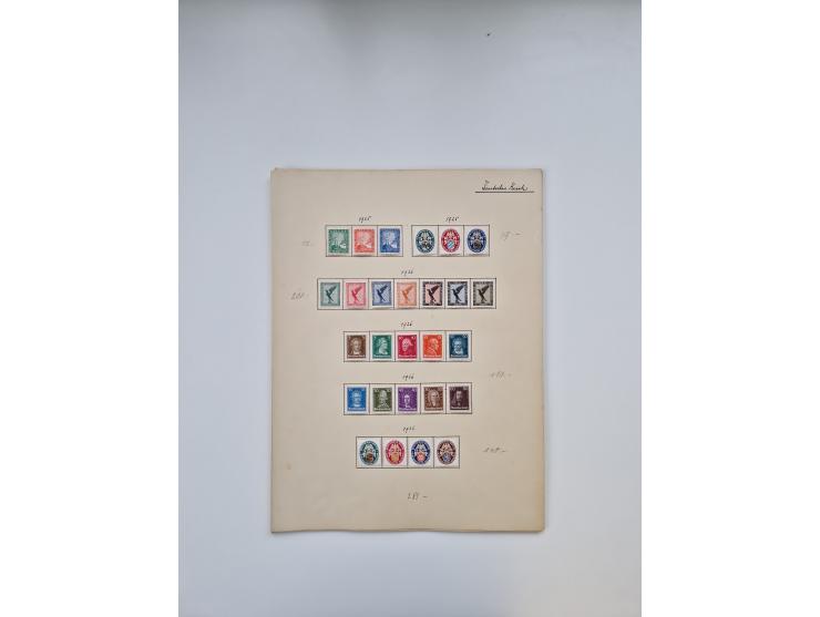 1849/1940 (ca.), meist ungebrauchte und gestempelte Sammlungspartie aus altem Bestand, dabei augenscheinlich kpl. ungebraucht