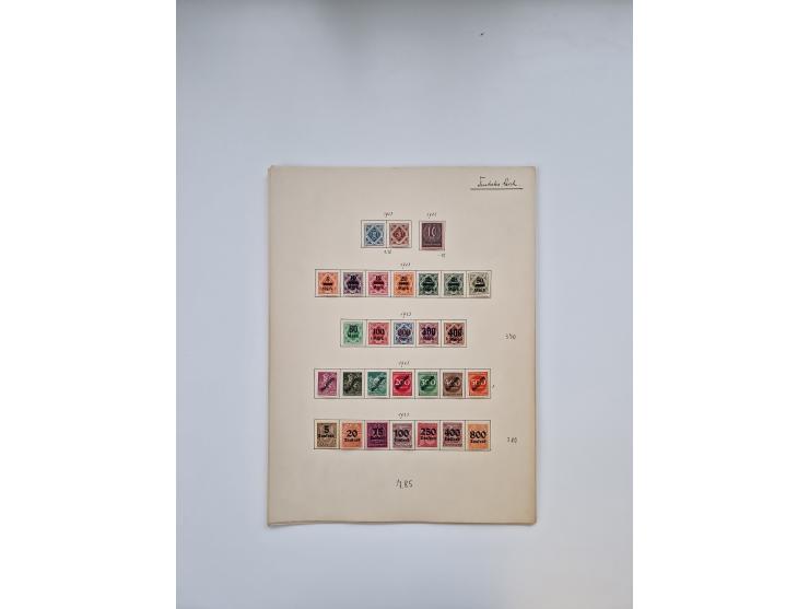 1849/1940 (ca.), meist ungebrauchte und gestempelte Sammlungspartie aus altem Bestand, dabei augenscheinlich kpl. ungebraucht