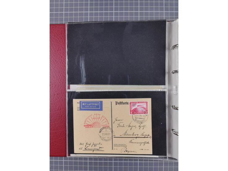 1928/48, über 40 Briefe, dabei u.a. Zeppelinpost mit Islandfahrt, Polarpost 1 M., Holztaube, Liechtenstein, etc., ferner Noth