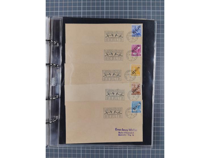 1928/48, über 40 Briefe, dabei u.a. Zeppelinpost mit Islandfahrt, Polarpost 1 M., Holztaube, Liechtenstein, etc., ferner Noth