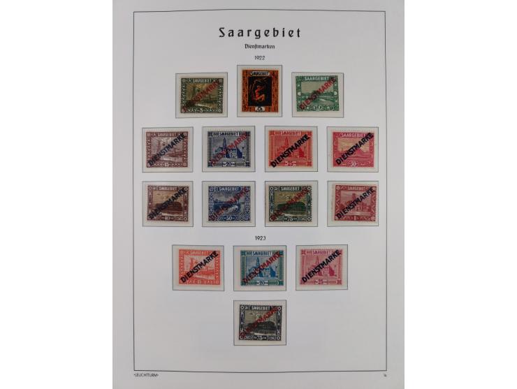 1920/59, in den Hauptnummern komplette, meist ungebrauchte Sammlung inkl. Dienstmarken, dabei u.a. Mi.-Nr. 1-17, 18-31, 124-3