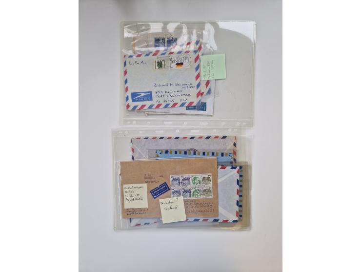 1949/90, umfangreicher Sammlungsbestand mit ca. 350 Briefen, Karten und Ganzsachen mit vielen besseren Frankaturen, sehr viel