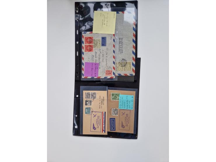 1949/90, umfangreicher Sammlungsbestand mit ca. 350 Briefen, Karten und Ganzsachen mit vielen besseren Frankaturen, sehr viel