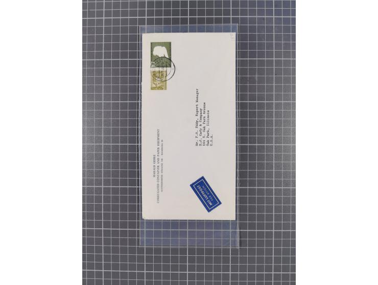 1949/94, fast 40 Briefe und Karten mit Schwerpunkt bei den Posthorn- und Heuss-Frankaturen. Dabei interessante Luftpost-Frank