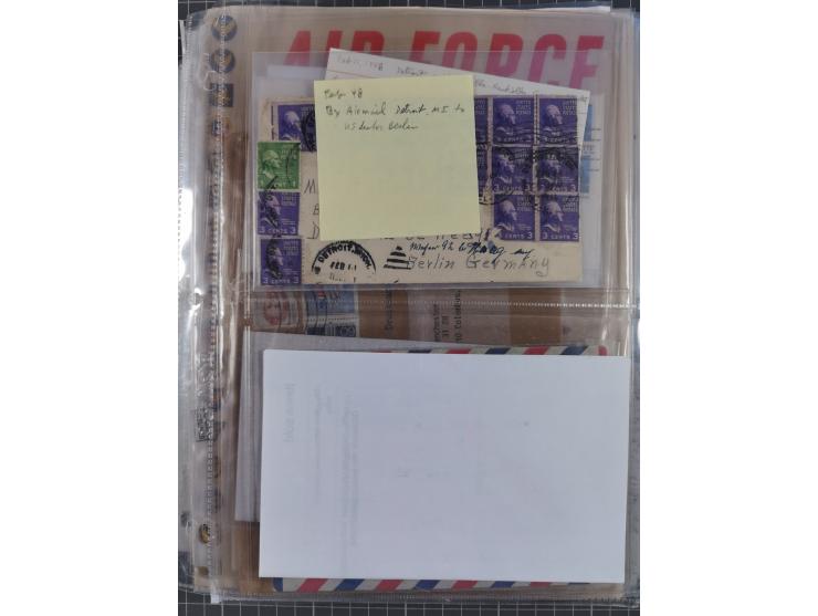 1946/90, interessante Sammlung “Luftpost” in Berlin mit frühen Erstflügen von und nach Berlin, Luftpost der Alliierten und we