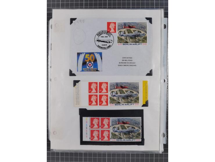 1946/90, interessante Sammlung “Luftpost” in Berlin mit frühen Erstflügen von und nach Berlin, Luftpost der Alliierten und we