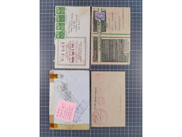 1930/60 (ca.), diverse Briefe und Karten aus bzw. nach Berlin, etwas Ausland, Zensuren usw., meist aus dem Bedarf. Dazu lose 