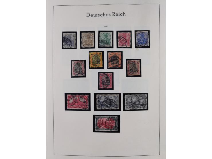 1872/1945, gestempelte Sammlung inkl. Dienstmarken ab Mi.-Nr. 1 mit schönem Brustschild-Teil, Mi.-Nr. 66 II (FA Jäschke-L. BP