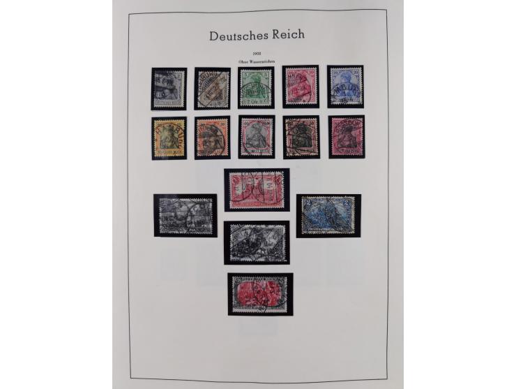 1872/1945, gestempelte Sammlung inkl. Dienstmarken ab Mi.-Nr. 1 mit schönem Brustschild-Teil, Mi.-Nr. 66 II (FA Jäschke-L. BP