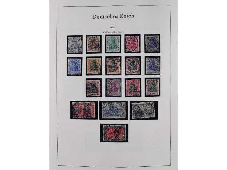 1872/1945, gestempelte Sammlung inkl. Dienstmarken ab Mi.-Nr. 1 mit schönem Brustschild-Teil, Mi.-Nr. 66 II (FA Jäschke-L. BP