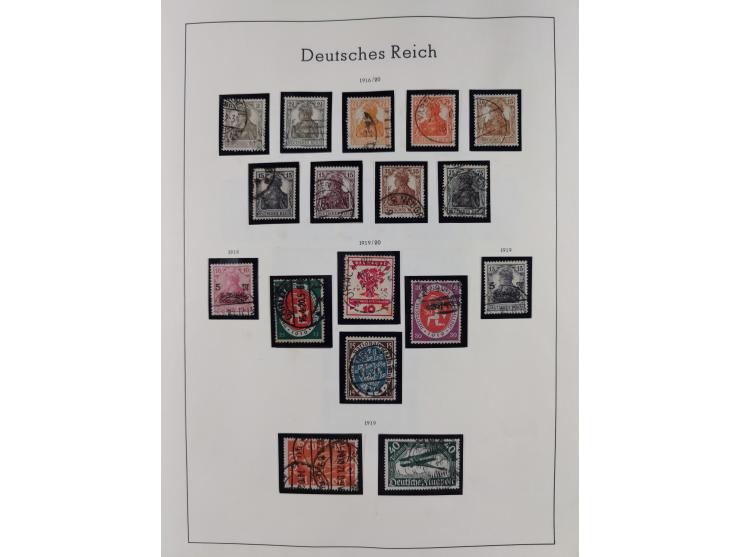 1872/1945, gestempelte Sammlung inkl. Dienstmarken ab Mi.-Nr. 1 mit schönem Brustschild-Teil, Mi.-Nr. 66 II (FA Jäschke-L. BP