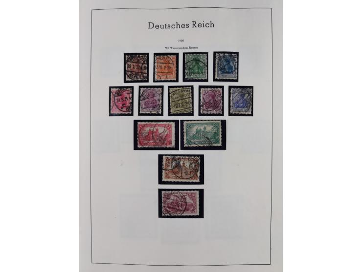 1872/1945, gestempelte Sammlung inkl. Dienstmarken ab Mi.-Nr. 1 mit schönem Brustschild-Teil, Mi.-Nr. 66 II (FA Jäschke-L. BP