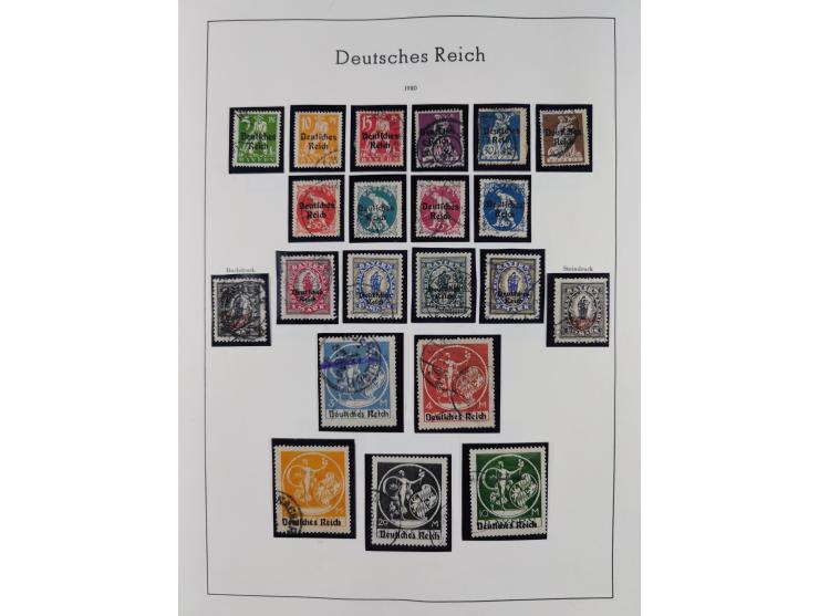 1872/1945, gestempelte Sammlung inkl. Dienstmarken ab Mi.-Nr. 1 mit schönem Brustschild-Teil, Mi.-Nr. 66 II (FA Jäschke-L. BP