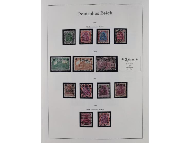 1872/1945, gestempelte Sammlung inkl. Dienstmarken ab Mi.-Nr. 1 mit schönem Brustschild-Teil, Mi.-Nr. 66 II (FA Jäschke-L. BP