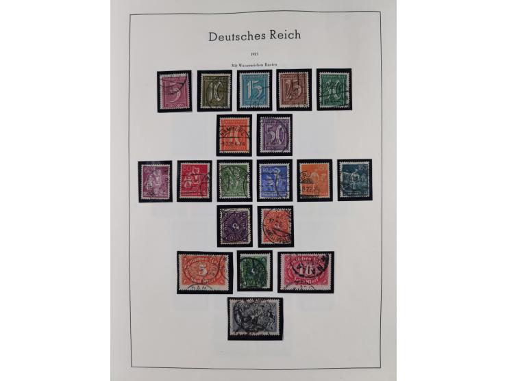 1872/1945, gestempelte Sammlung inkl. Dienstmarken ab Mi.-Nr. 1 mit schönem Brustschild-Teil, Mi.-Nr. 66 II (FA Jäschke-L. BP