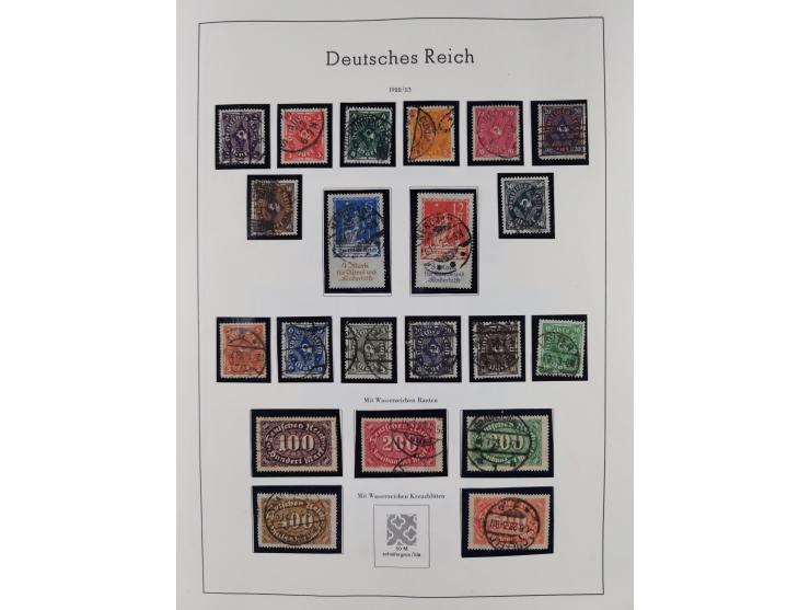 1872/1945, gestempelte Sammlung inkl. Dienstmarken ab Mi.-Nr. 1 mit schönem Brustschild-Teil, Mi.-Nr. 66 II (FA Jäschke-L. BP