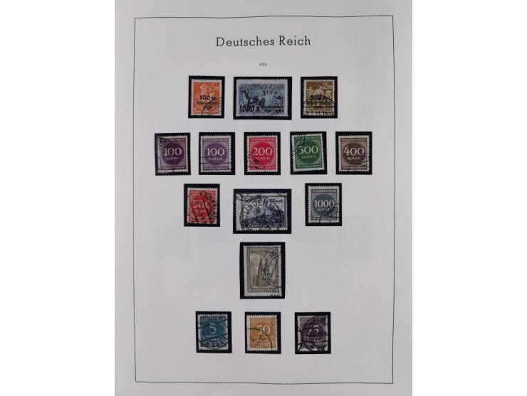 1872/1945, gestempelte Sammlung inkl. Dienstmarken ab Mi.-Nr. 1 mit schönem Brustschild-Teil, Mi.-Nr. 66 II (FA Jäschke-L. BP