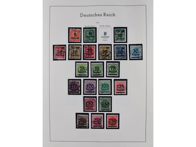 1872/1945, gestempelte Sammlung inkl. Dienstmarken ab Mi.-Nr. 1 mit schönem Brustschild-Teil, Mi.-Nr. 66 II (FA Jäschke-L. BP