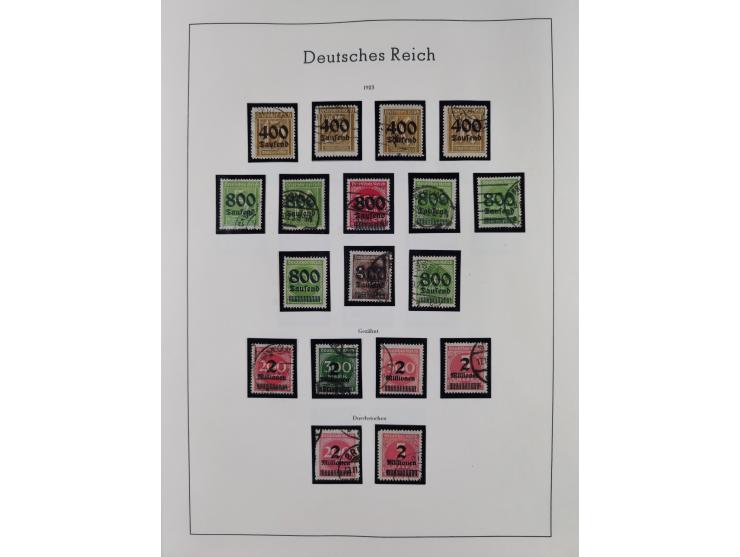 1872/1945, gestempelte Sammlung inkl. Dienstmarken ab Mi.-Nr. 1 mit schönem Brustschild-Teil, Mi.-Nr. 66 II (FA Jäschke-L. BP