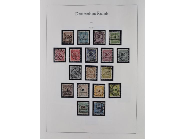 1872/1945, gestempelte Sammlung inkl. Dienstmarken ab Mi.-Nr. 1 mit schönem Brustschild-Teil, Mi.-Nr. 66 II (FA Jäschke-L. BP