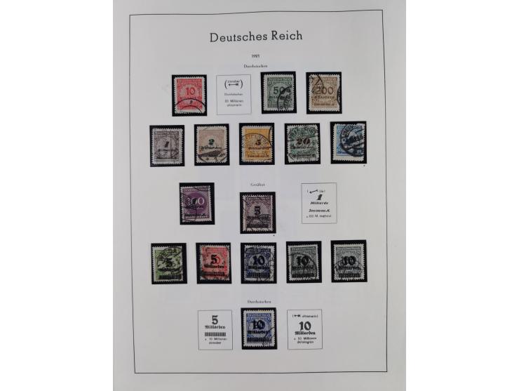 1872/1945, gestempelte Sammlung inkl. Dienstmarken ab Mi.-Nr. 1 mit schönem Brustschild-Teil, Mi.-Nr. 66 II (FA Jäschke-L. BP