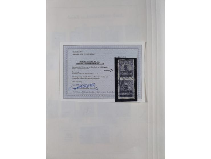 1872/1945, gestempelte Sammlung inkl. Dienstmarken ab Mi.-Nr. 1 mit schönem Brustschild-Teil, Mi.-Nr. 66 II (FA Jäschke-L. BP