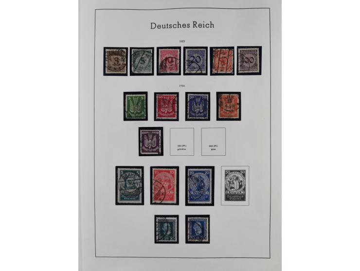 1872/1945, gestempelte Sammlung inkl. Dienstmarken ab Mi.-Nr. 1 mit schönem Brustschild-Teil, Mi.-Nr. 66 II (FA Jäschke-L. BP