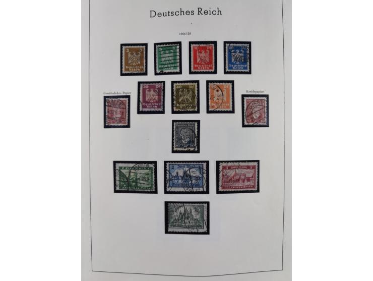 1872/1945, gestempelte Sammlung inkl. Dienstmarken ab Mi.-Nr. 1 mit schönem Brustschild-Teil, Mi.-Nr. 66 II (FA Jäschke-L. BP