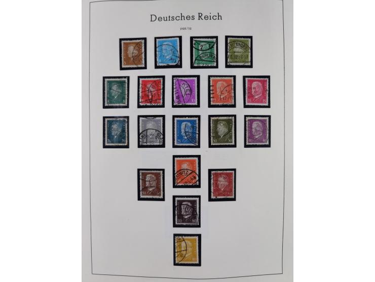 1872/1945, gestempelte Sammlung inkl. Dienstmarken ab Mi.-Nr. 1 mit schönem Brustschild-Teil, Mi.-Nr. 66 II (FA Jäschke-L. BP