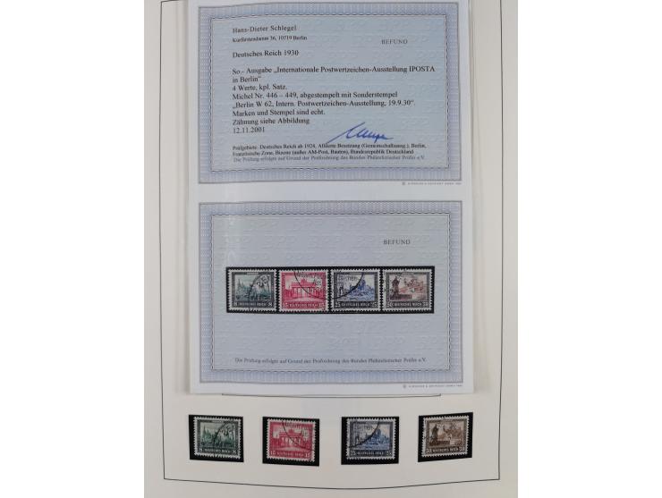 1872/1945, gestempelte Sammlung inkl. Dienstmarken ab Mi.-Nr. 1 mit schönem Brustschild-Teil, Mi.-Nr. 66 II (FA Jäschke-L. BP