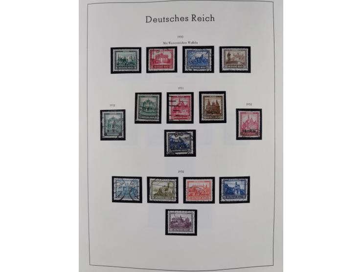 1872/1945, gestempelte Sammlung inkl. Dienstmarken ab Mi.-Nr. 1 mit schönem Brustschild-Teil, Mi.-Nr. 66 II (FA Jäschke-L. BP