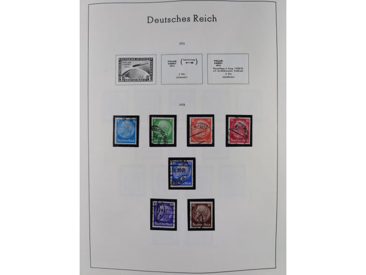 1872/1945, gestempelte Sammlung inkl. Dienstmarken ab Mi.-Nr. 1 mit schönem Brustschild-Teil, Mi.-Nr. 66 II (FA Jäschke-L. BP