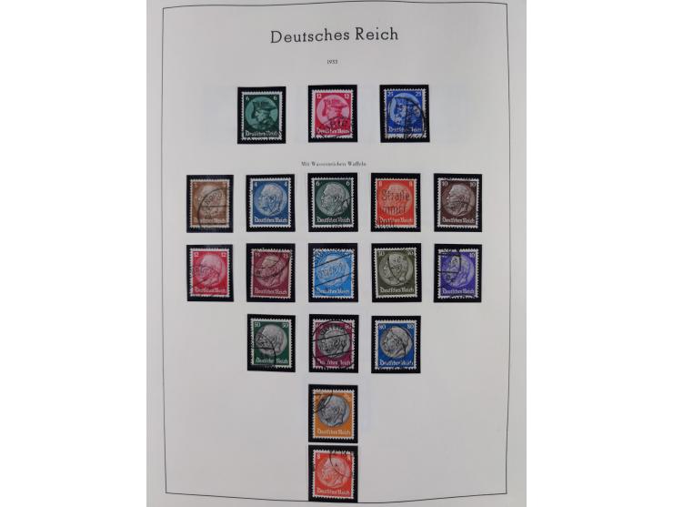 1872/1945, gestempelte Sammlung inkl. Dienstmarken ab Mi.-Nr. 1 mit schönem Brustschild-Teil, Mi.-Nr. 66 II (FA Jäschke-L. BP