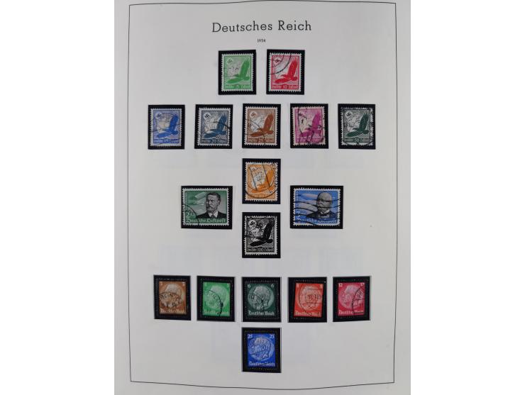 1872/1945, gestempelte Sammlung inkl. Dienstmarken ab Mi.-Nr. 1 mit schönem Brustschild-Teil, Mi.-Nr. 66 II (FA Jäschke-L. BP