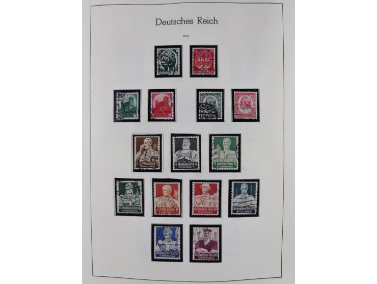 1872/1945, gestempelte Sammlung inkl. Dienstmarken ab Mi.-Nr. 1 mit schönem Brustschild-Teil, Mi.-Nr. 66 II (FA Jäschke-L. BP