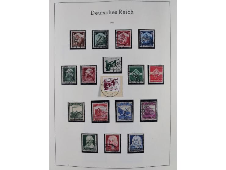 1872/1945, gestempelte Sammlung inkl. Dienstmarken ab Mi.-Nr. 1 mit schönem Brustschild-Teil, Mi.-Nr. 66 II (FA Jäschke-L. BP