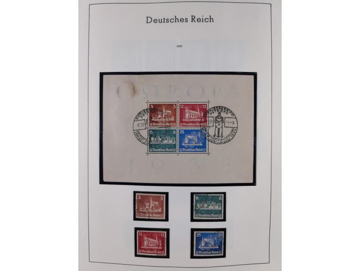 1872/1945, gestempelte Sammlung inkl. Dienstmarken ab Mi.-Nr. 1 mit schönem Brustschild-Teil, Mi.-Nr. 66 II (FA Jäschke-L. BP